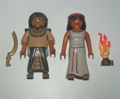 Playmobil Figurine Personnage Lot Femme Egyptienne Soldat Egyptien