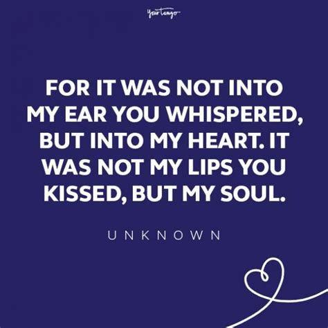 An Image With The Quote For It Was Not Into My Ear You Whispered But