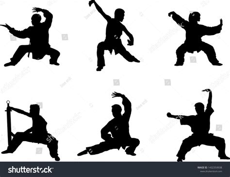 1,293 Wushu silhouette Stock Illustrations, Images & Vectors | Shutterstock