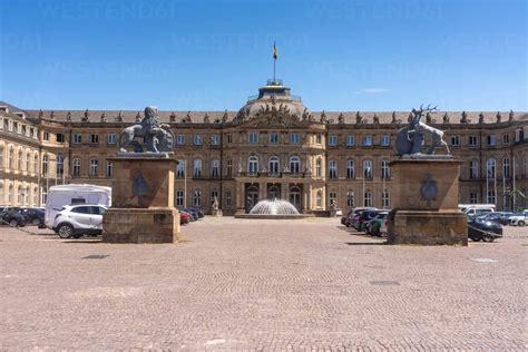 Germany Baden Wurttemberg Stuttgart Facade Of Neues Schloss Stock Photo