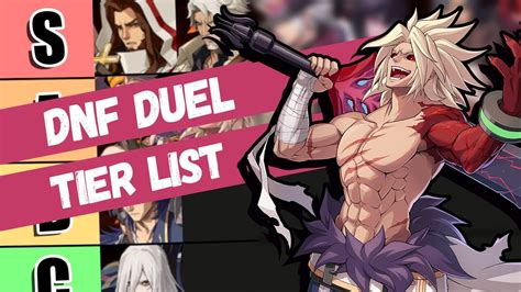 Dnf Duel Tier List Youtube