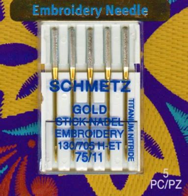 Schmetz Gold Embroidery Needle Stitch And Go