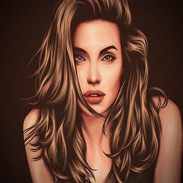 Art Angelina Jolie Sticker For Sale By Barrettlore Redbubble