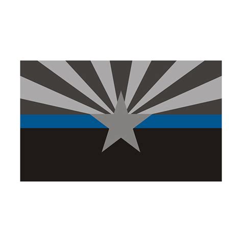 Arizona State Flag Thin Blue Line AZ Police Officer Sheriff Sticker Decal - Rotten Remains