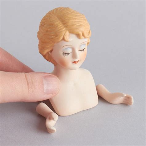Porcelain Blonde Doll Head And Hands True Vintage Vintage Porcelain