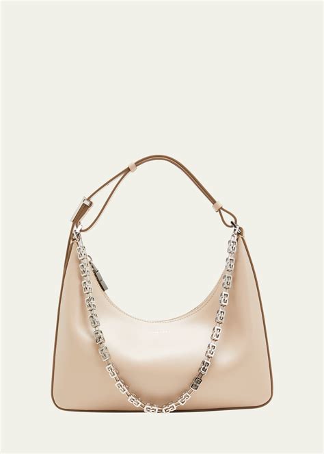 Givenchy Moon Cut Out Calfskin Small Hobo Bag Bergdorf Goodman