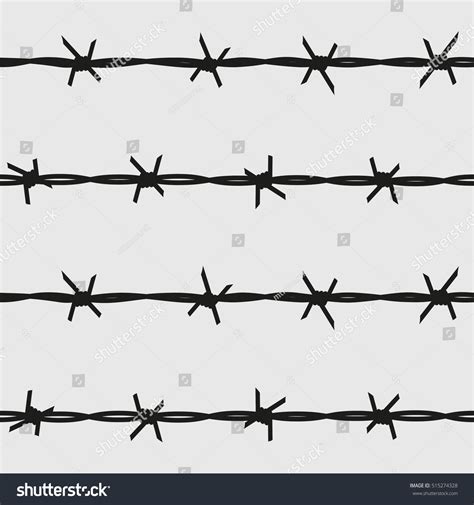 Barbed Wire Seamless Pattern Stock Vector 515274328 Shutterstock