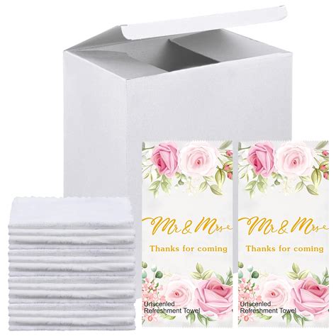 Amazon Pcs Wedding Supplies Moist Cotton Refreshment Towels