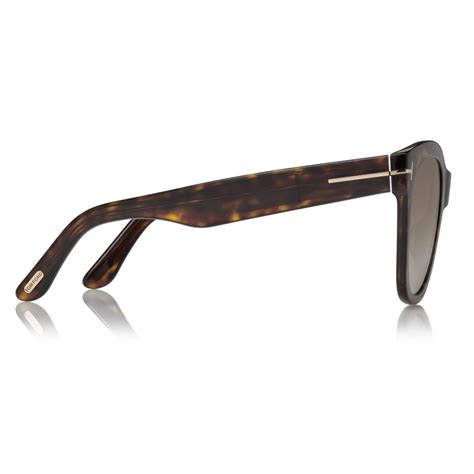 Tom Ford Wallace Sunglasses Occhiali Da Sole Cat Eye Havana Scuro