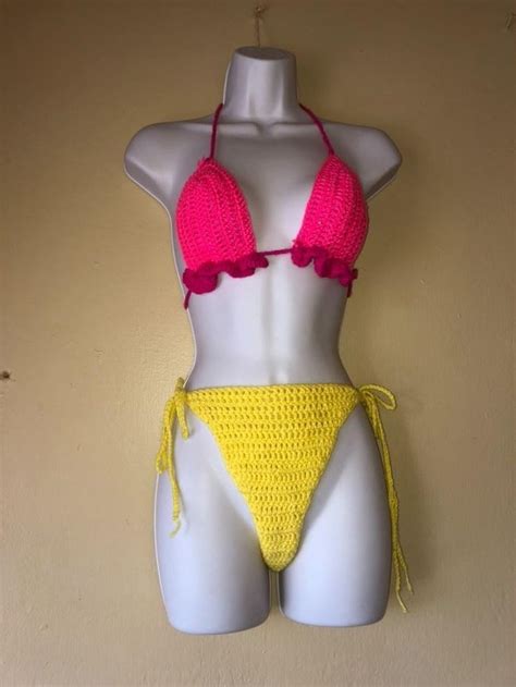 Strawberry Lemonade Crochet Bikini Bikinis Swimwear Fashion