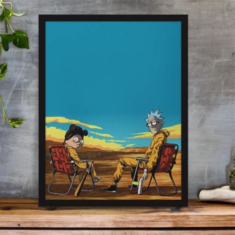 Quadro Decorativo Rick And Morty Cl Ssico Poster A Elo