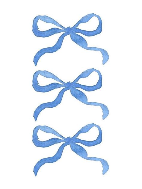 Blue Coquette Ribbon Print Etsy Uk In Bow Wallpaper Bow Art