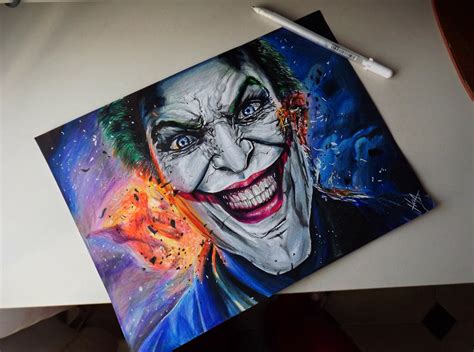 Joker, colour drawing by HGAlba on DeviantArt