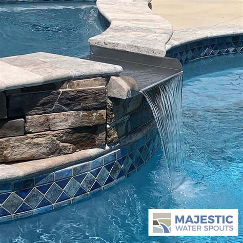 Lombardi 18 Spa To Poolfountain Spillway Stainless Steel Majestic