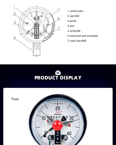 Stainless Steel Electric Contact Pressure Gauge Oil Filled