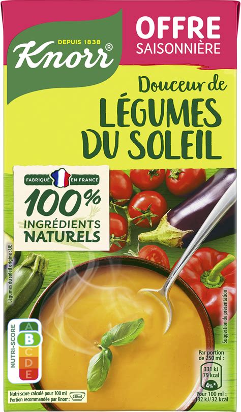 Knorr Soupe Liquide Douceur De L Gumes Du Soleil L Ml