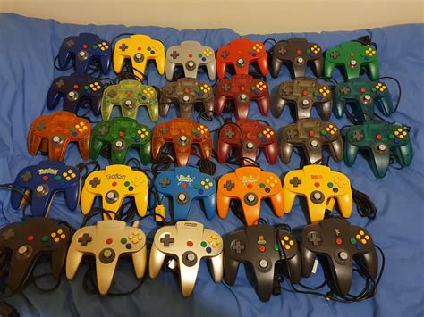 An Updated Picture Of All The N64 Controllers I Own Own 28 Out Of The