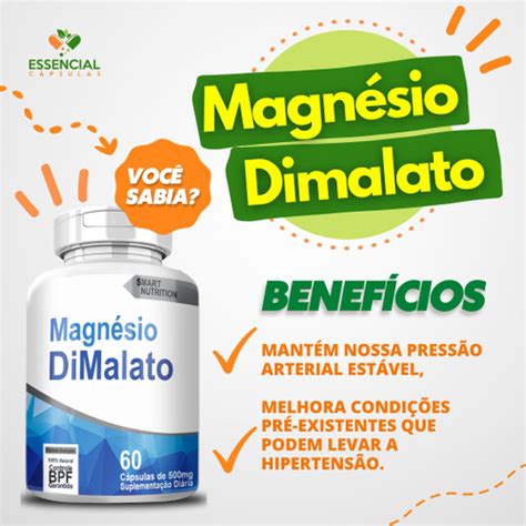 Magn Sio Dimalato Mg C Psulas Em Promo O Na Americanas