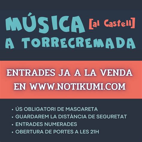 Ya están disponibles las entradas e invitaciones para Música al Castell