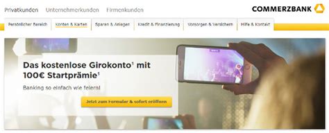 Commerzbank Online Banking Privatkundenportal Login