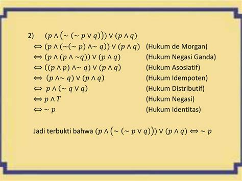 Logika Matematika Dan Pembuktian PPT