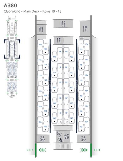 Club World Seat Maps Information British Airways