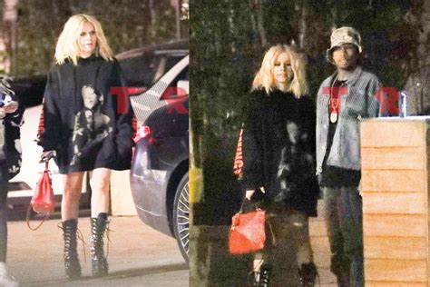 Tyga Avril Lavigne Seen Hugging After Dinner At NOBU Photos