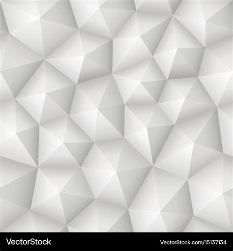 Seamless 3d Geometric Abstract White Texture Vector Image