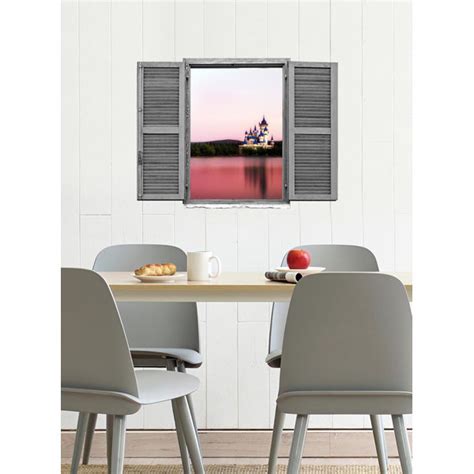 Longshore Tides Wandtattoo Fensterläden und Schloss Wayfair de