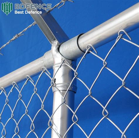 Hot Dip Galvanized Zinc Coated Chain Link Fence China Metal Fence And