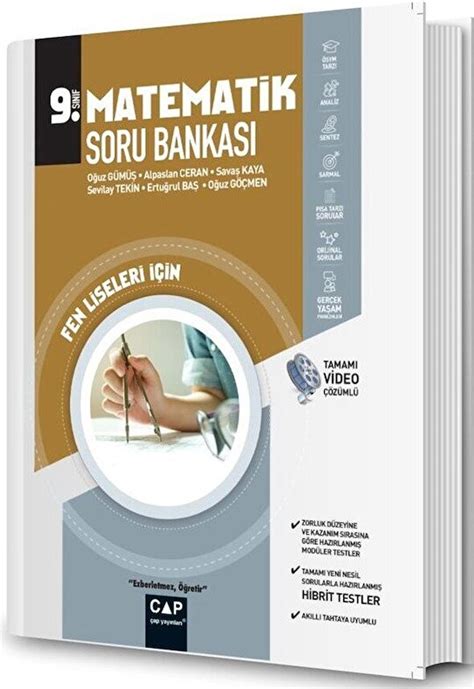 ÇAP YAYINLARI 9 SINIF FEN LİSESİ MATEMATİK SORU BANKASI Fiyatları ve