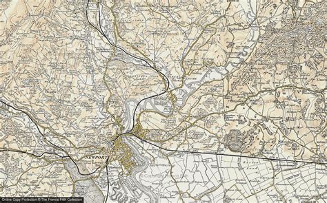 Historic Ordnance Survey Map of Caerleon, 1899-1900