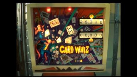 Card Whiz Pinball Machine By Gottlieb Youtube