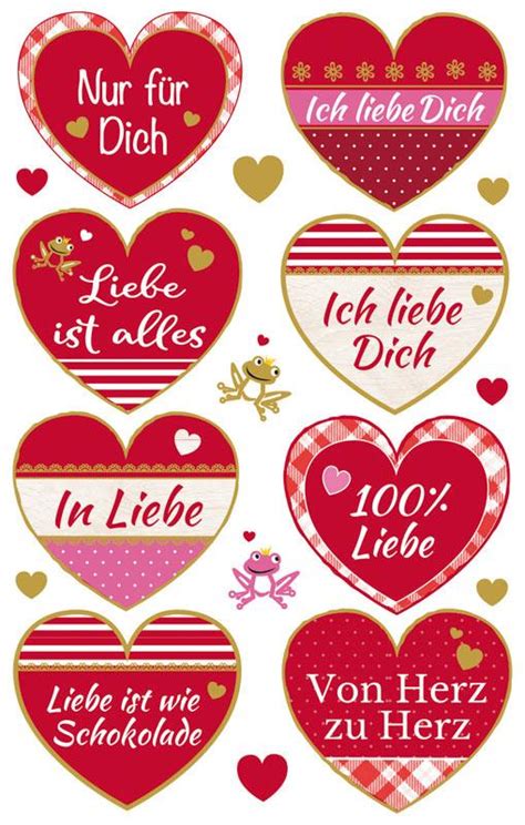 Deko Sticker Liebe 17 Aufkleber Aufkleber Album Heft