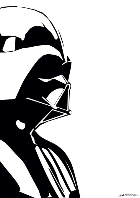 Darth Vader Minimalistic Poster By Dan1637iel Star Wars Painting