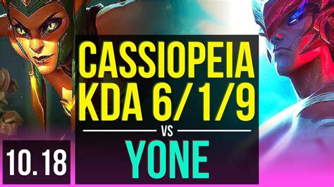 Cassiopeia Vs Yone Mid M Mastery Points Rank Cassiopeia Tr