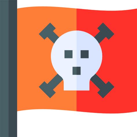 Pirate Flag Basic Straight Flat Icon
