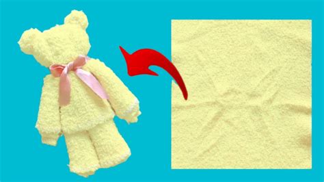 Very Easy Diy Towel Teddy Beartowel Folding Ideashow To Make A Teddy