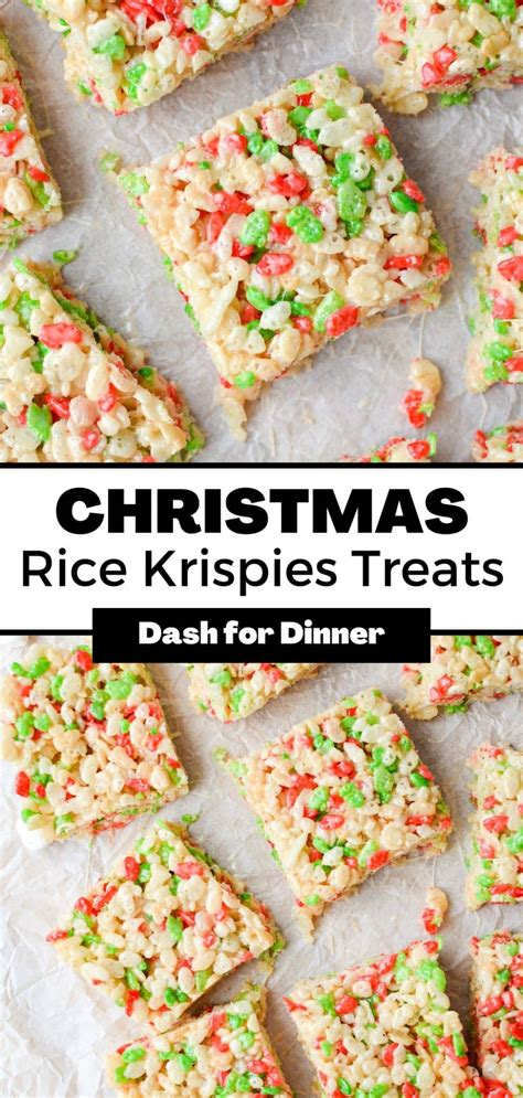 Christmas Rice Krispie Treat Recipe Dash For Dinner