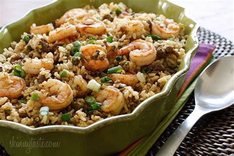 Dirty Brown Rice With Shrimp Skinnytaste