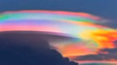 Video Una Nube Arco Iris Sorprendi En China El Comercio