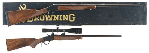 Two Browning Model 1885 Single Shot Rifles | Rock Island Auction