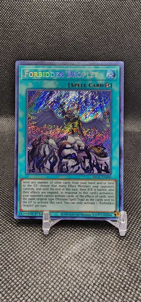 Yu Gi Oh Forbidden Droplet BROL EN090 Secret Rare NMM EBay