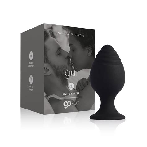 Plug Anal sem Vibrador em Silicone Médio Gui Preto Shopee Brasil
