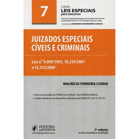 Livro Juizados Especiais C Veis E Criminais Leis N