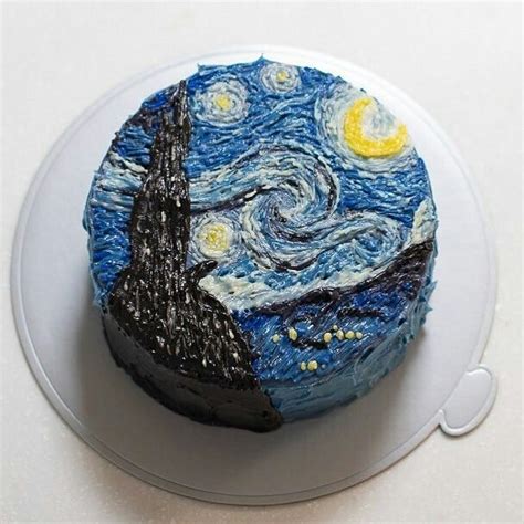 Starry Night Vincent Van Gogh Inspired Cakes