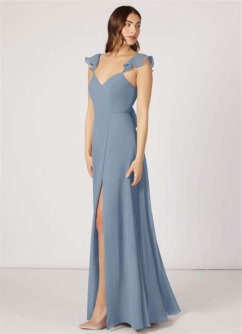 Dusty Blue Azazie Everett Bridesmaid Dresses Azazie