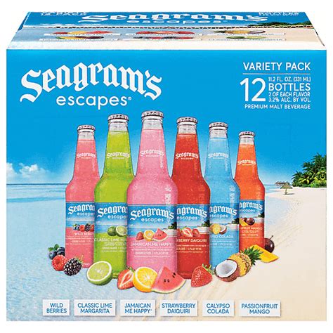 Seagram S Escapes Malt Beverage Premium Assorted Variety Pack Ea