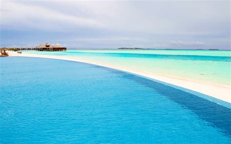 Infinity pool maldives beach-Summer Scenery HD Wallpaper Preview | 10wallpaper.com