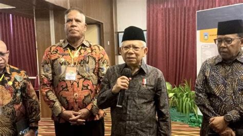 Wapres Maruf Amin Resmikan Proyek Strategis Di Manokwari Dari Jalan